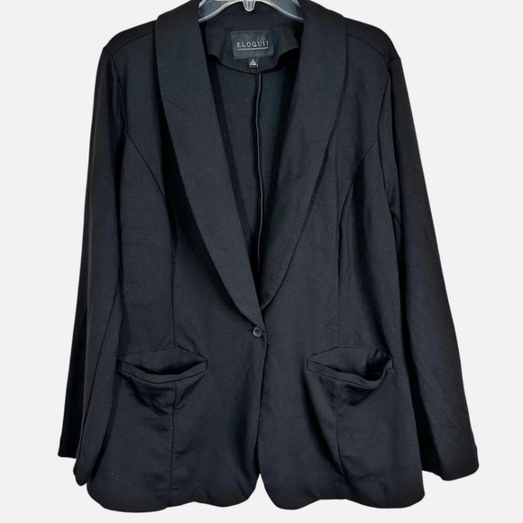 ELOQUII ULTIMATE STRETCH ONE BUTTON BLAZER SIZE 22 NEW WITH TAGS - Picture 4 of 8
